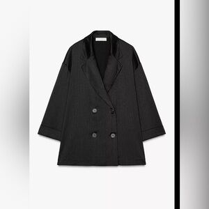 Zara Wrinkled Look Blazer